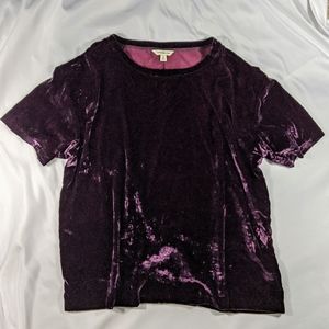 Gorgeous plum velvet top